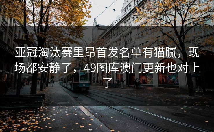 亚冠淘汰赛里昂首发名单有猫腻，现场都安静了，49图库澳门更新也对上了