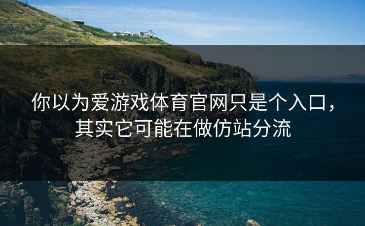 你以为爱游戏体育官网只是个入口，其实它可能在做仿站分流